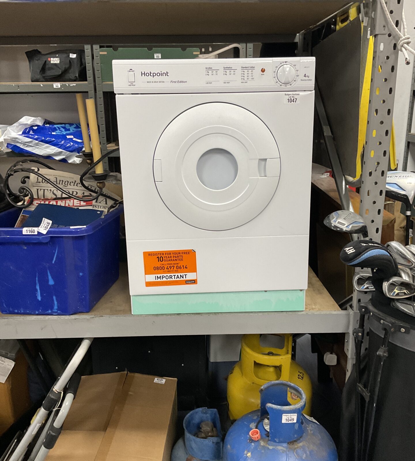 Hotpoint Tumble Dryer V4d01p Badgers Auctions hotpoint-tumble-dryer-v4d01p-badgers-auctions