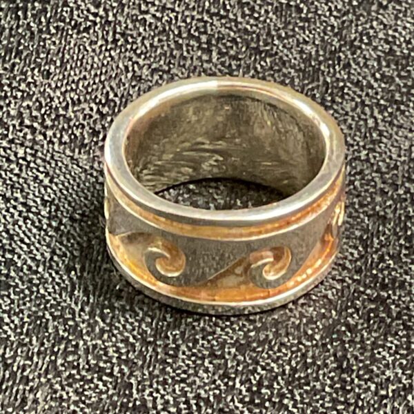 925 Silver gilt Ring Size L