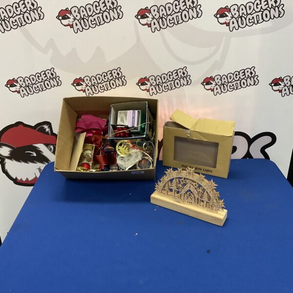 Box of festive items