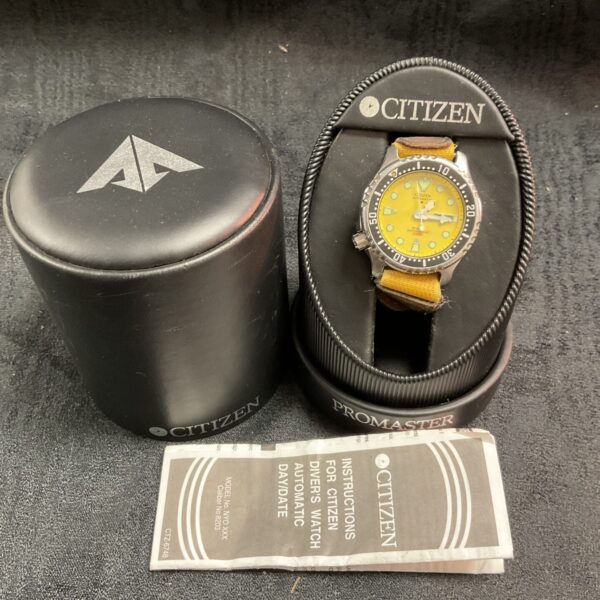 Vintage citizen automatic promaster divers watch working