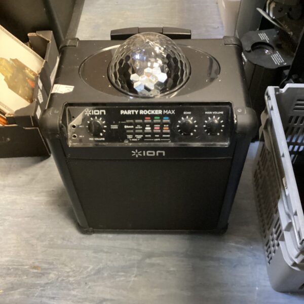 Ion Party Rocker Max portable speaker with built-in light show.