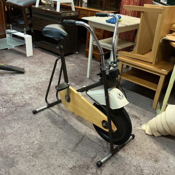 Vintage Keller Fitness Bike in a home setting.