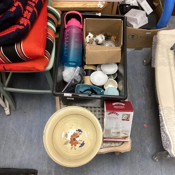 Vintage Kilner cream jug with mixed boating lot items.