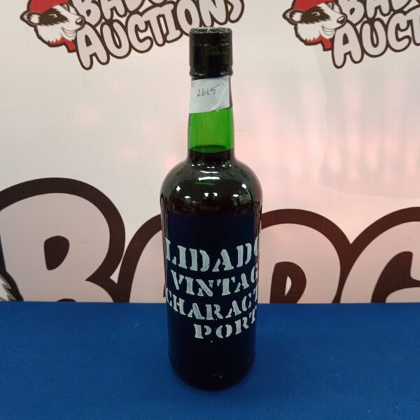 Bottle of Lidador vintage character port wine.