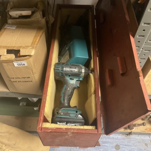 Makita DTD152 cordless impact driver in used condition.