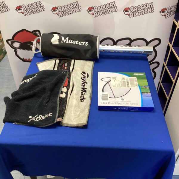 Masters branded golf chipping net for practice.