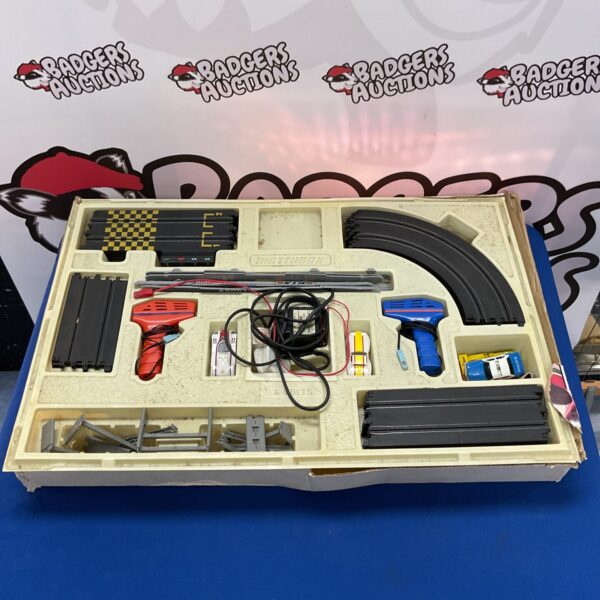 Vintage Matchbox PowerTrack 4000 electric race track set.