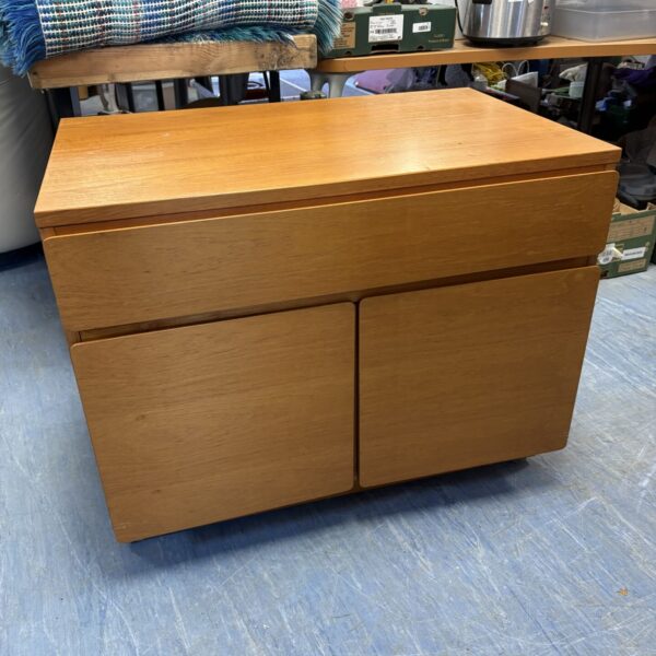 Vintage mid century modern modular cabinet with drawer.