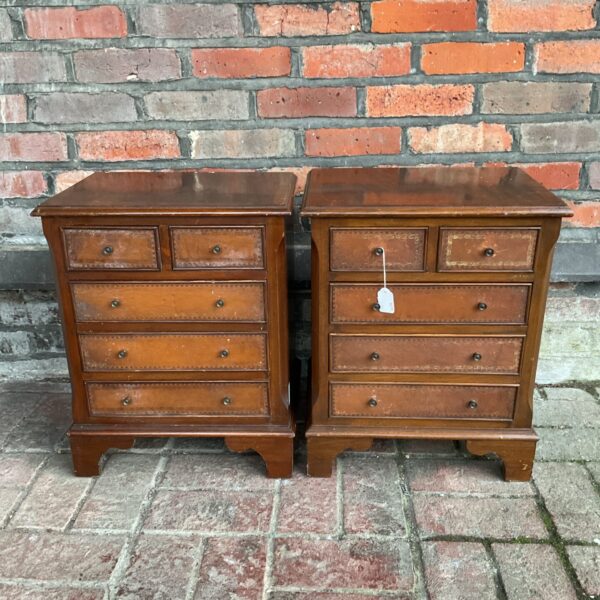 Pair of antique miniature chests of drawers for collectors.
