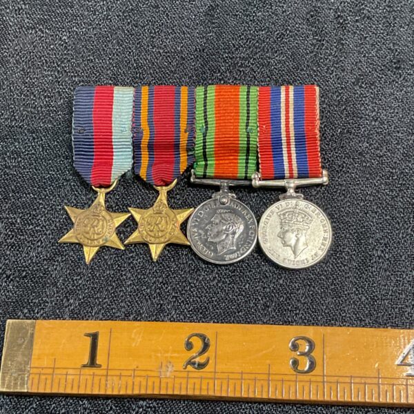 Miniature WW2 medal set for collectors, including star medals.