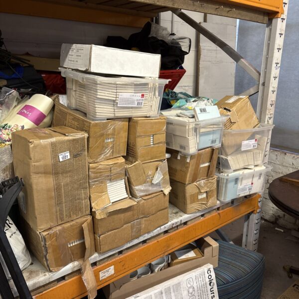 Stacked mixed tile lots for DIY projects and mosaics.