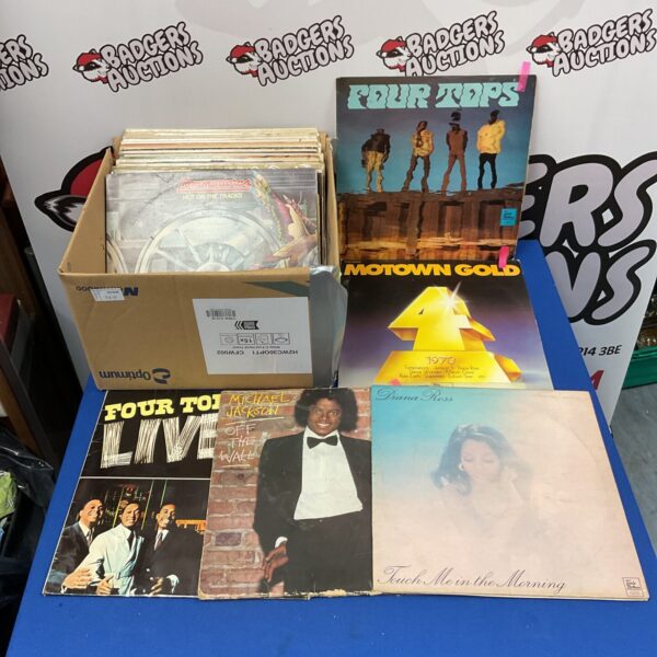 Vintage Motown vinyl records lot including The Four Tops.