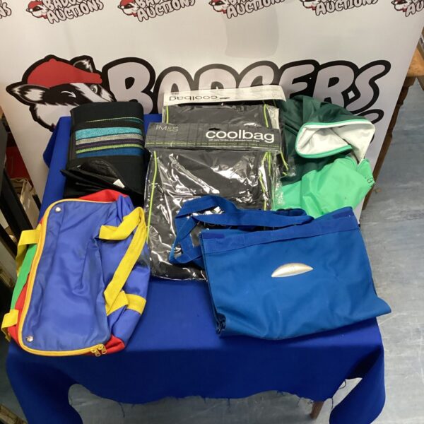 Colourful M&S school bag bundle with picnic blanket.