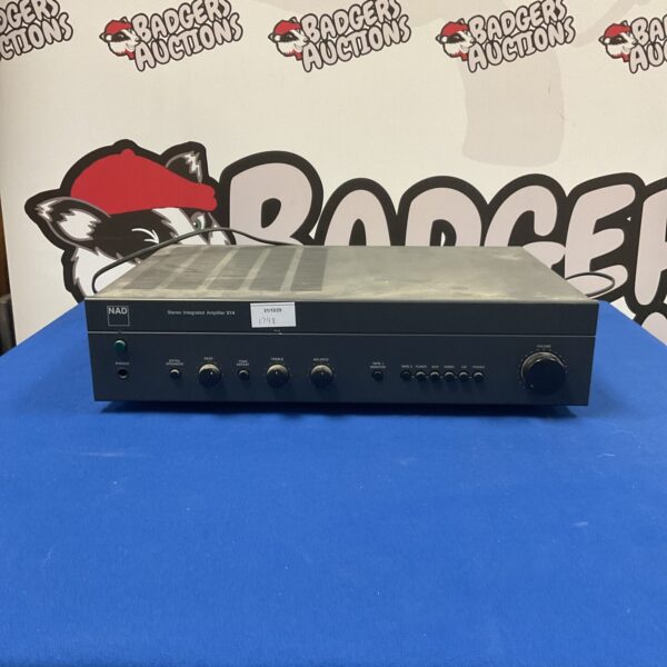 Vintage NAD stereo amplifier model 314, front view.
