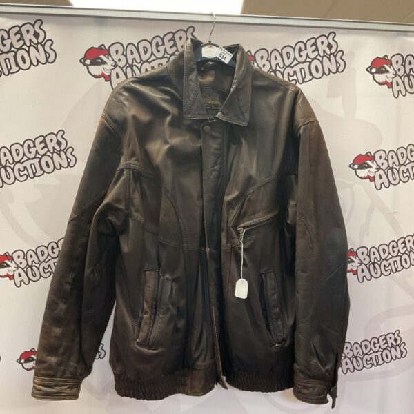 Brown Noble Classic leather jacket, vintage style.