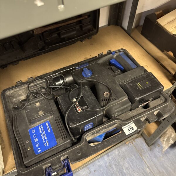 Nupower cordless drill in used condition, ideal for DIY projects.
