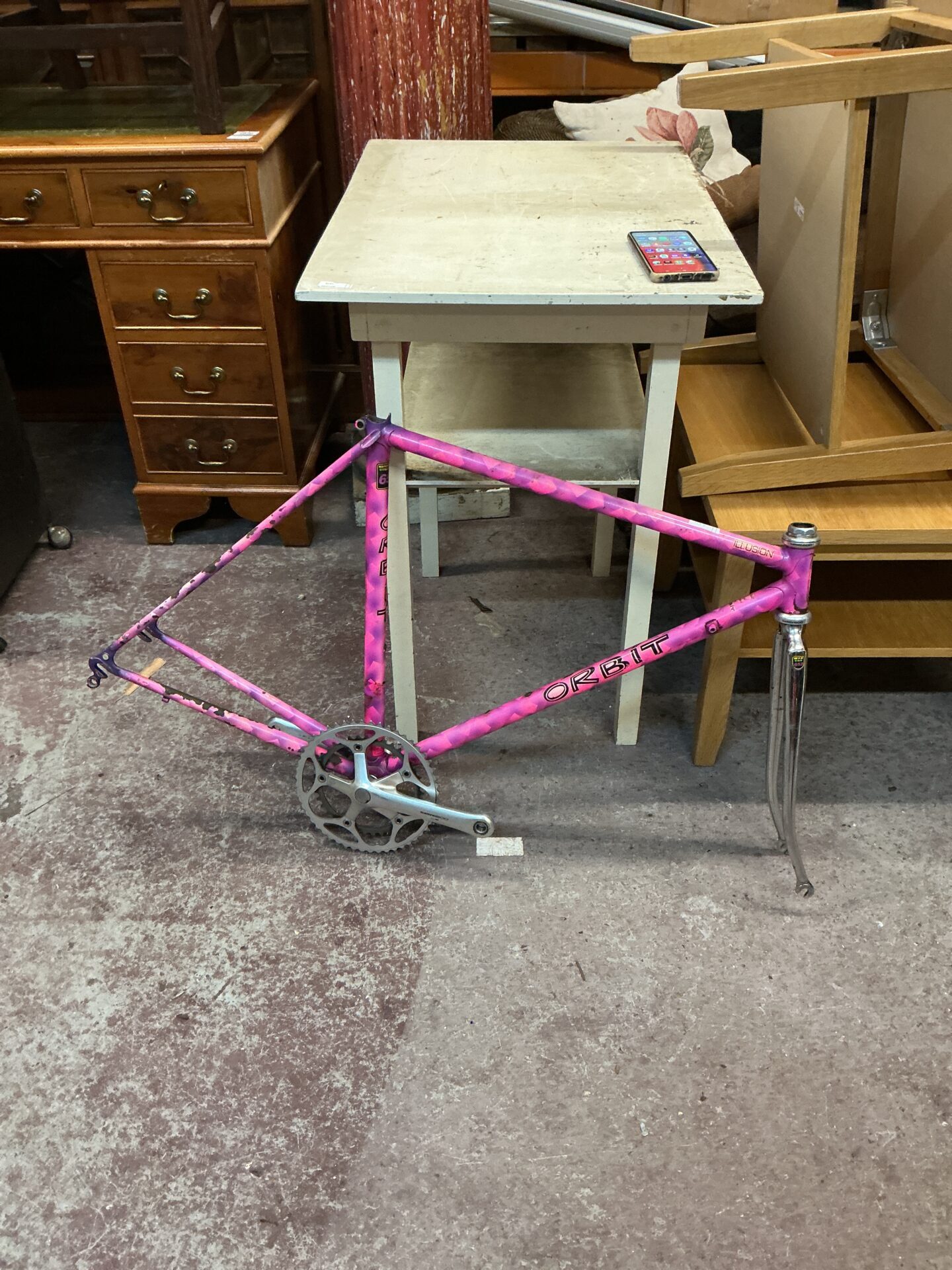 Orbit Illusion Reynolds 653 Bike Frame Badgers Auctions Orbit Illusion Reynolds 653 Bike Frame Badgers Auctions