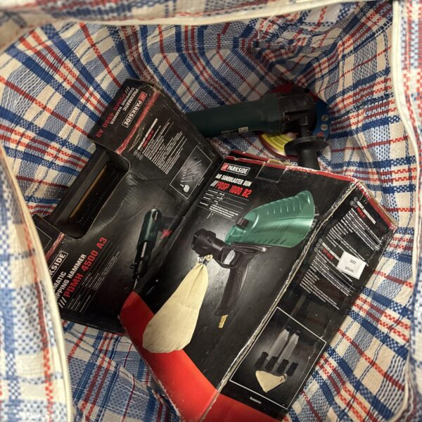 Parkside sandblaster gun for air compressor, DIY tool.