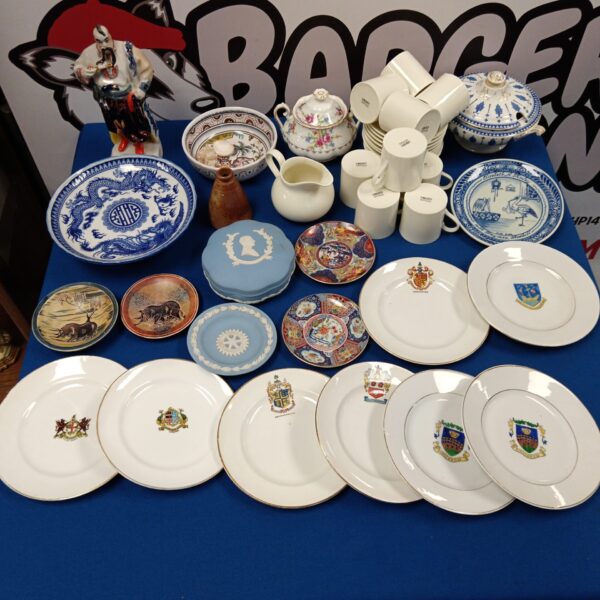 Vintage porcelain and china collection with Liberty & Royal Albert pieces.