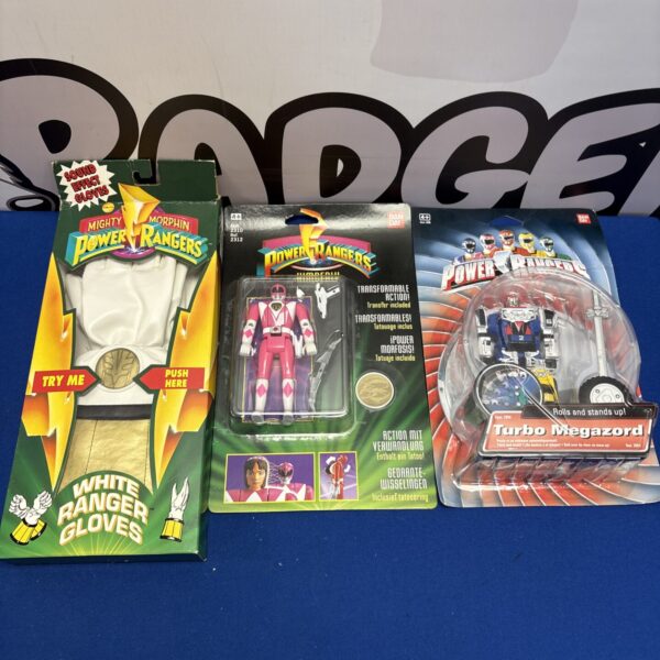 Boxed vintage Power Rangers toy, classic 90s collectible.