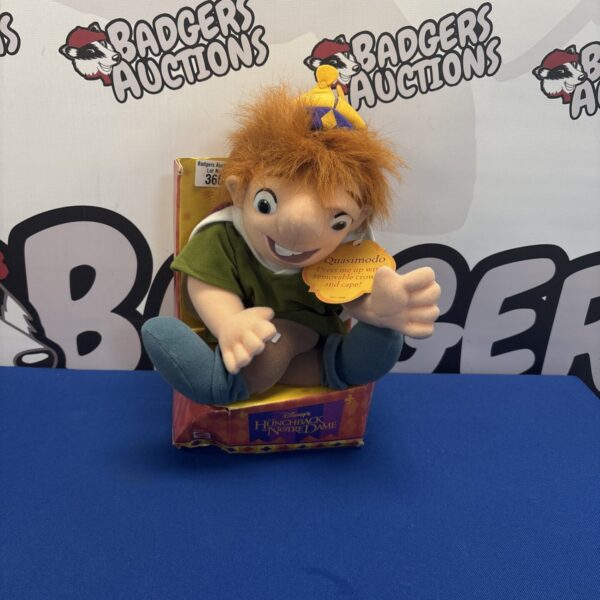 Vintage Disney Quasimodo plush toy from The Hunchback of Notre Dame.