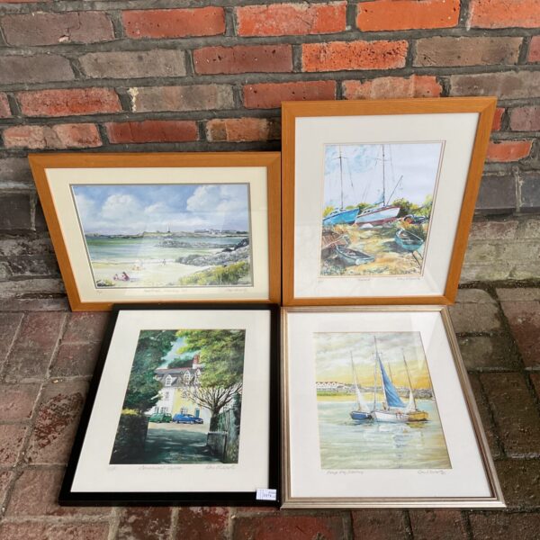 Ray Elsworth framed print of a peaceful harbour scene.