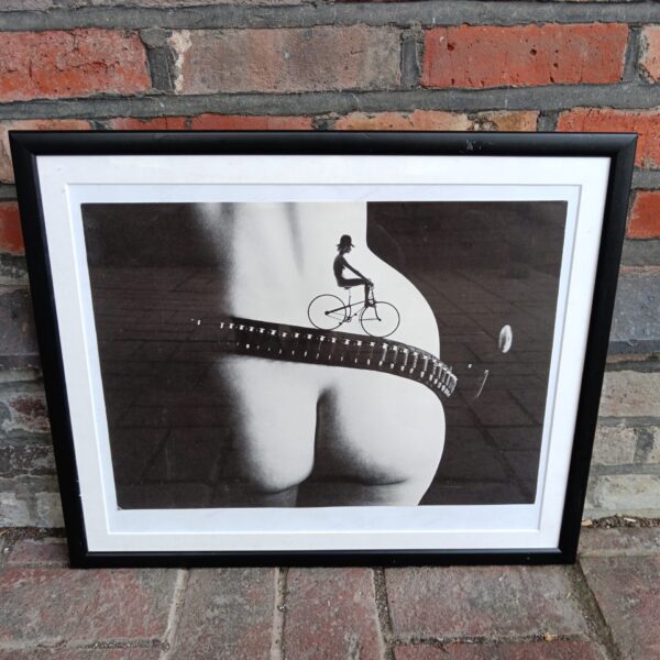 Vintage Sam Haskins Cowboy Kitty photographic print, black and white.