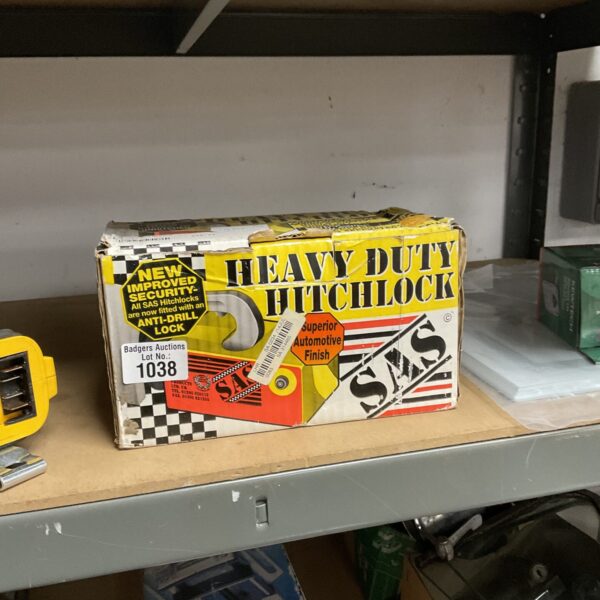 Sas heavy duty hitch lock with keys, trailer security device.