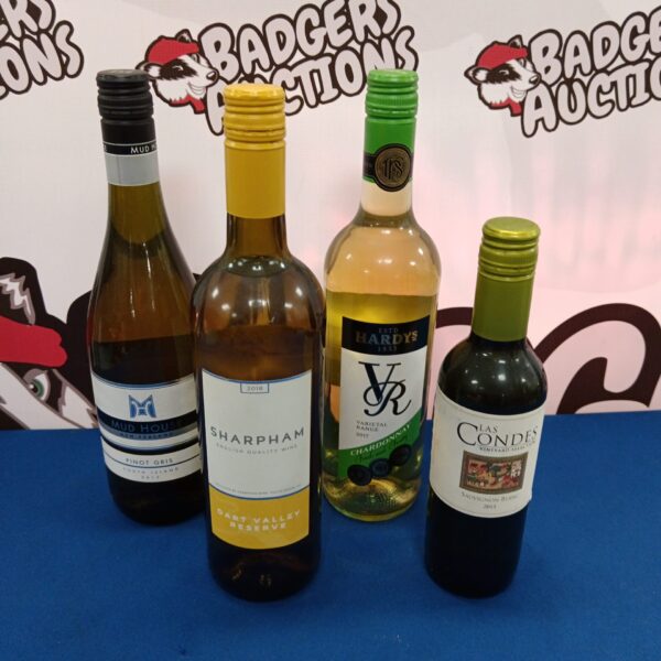 Sealed wine collection featuring Mud House and Sharpham bottles.