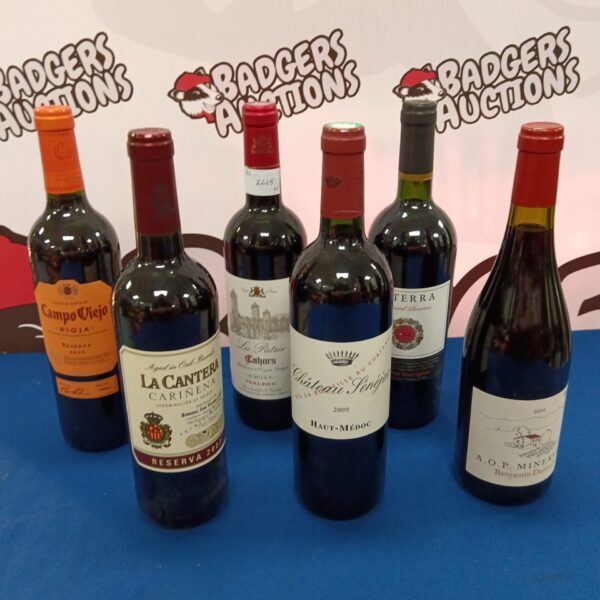 Sealed wine collection featuring Campo Viejo and Alterra bottles.