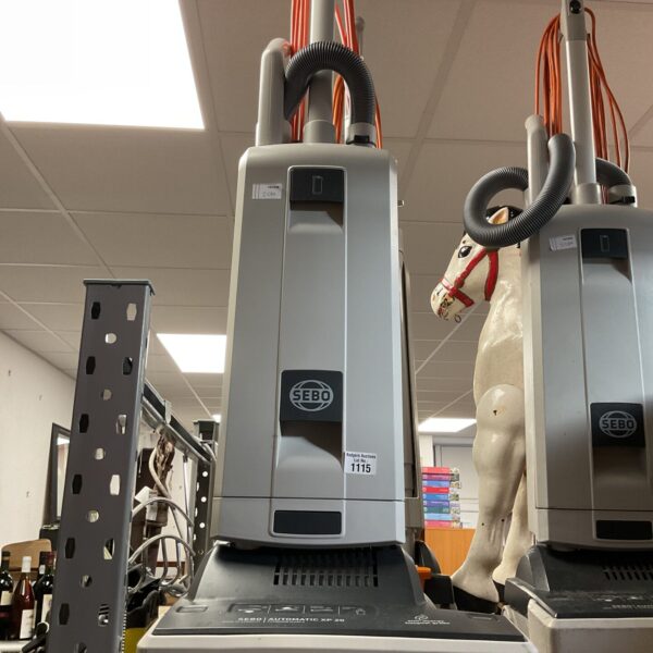 SEBO automatic XP 20 commercial upright vacuum cleaner in detail.