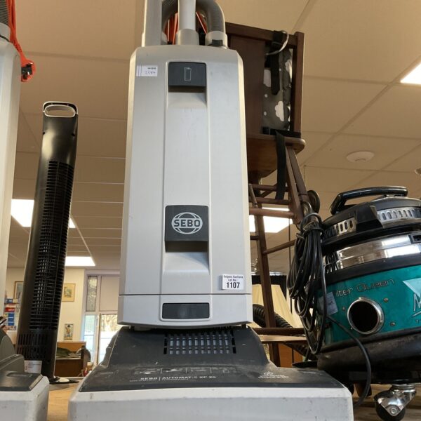 SEBO XP10 commercial upright vacuum cleaner in detail.