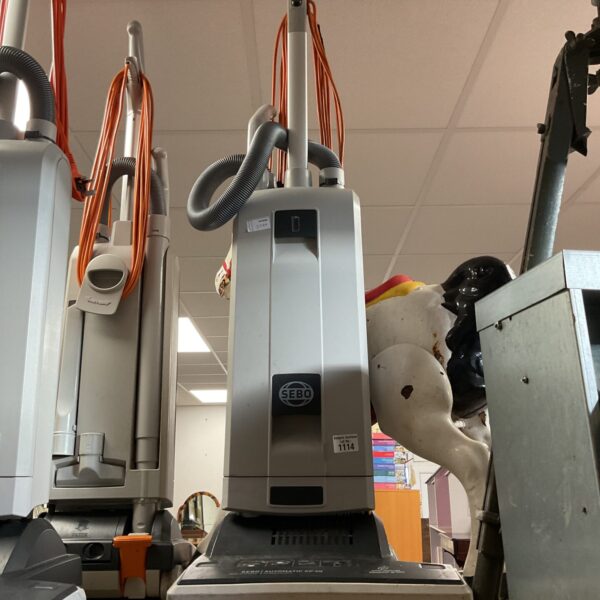 SENO Essential G5 commercial upright vacuum cleaner in used condition.