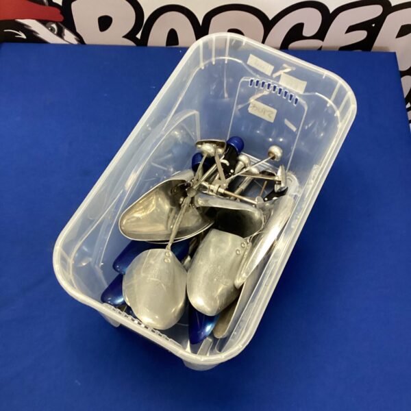 Collection of vintage shoe stretchers, including a Vic Tree model.