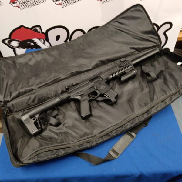 Sig Sauer MPX CO2 rifle in Swiss Arms case.
