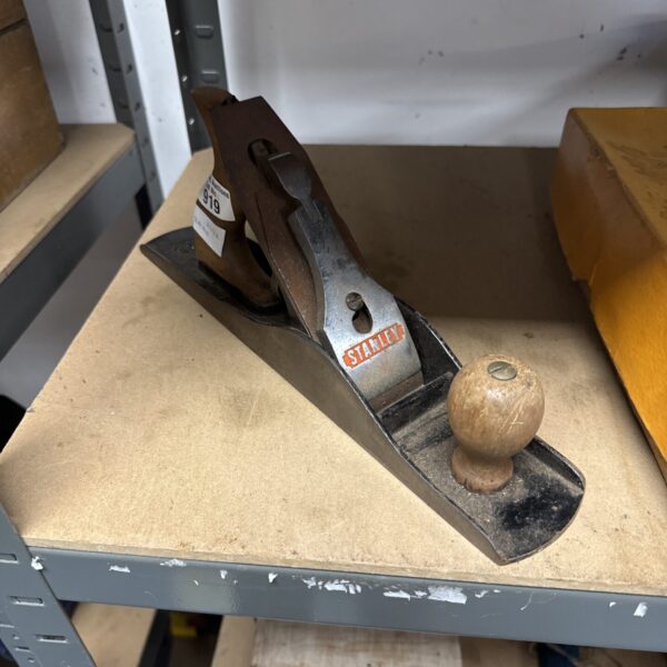 Vintage Stanley Number Five wood plane for woodworking.