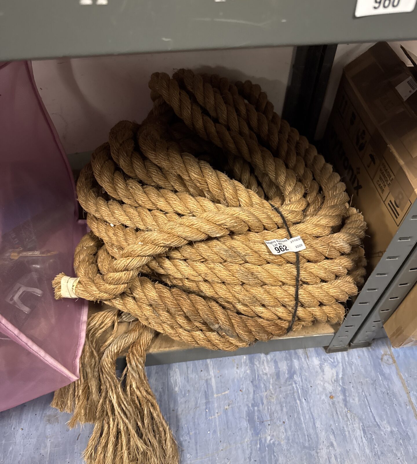 Super Thick Rope Length of thick rope – Badgers Auctions
