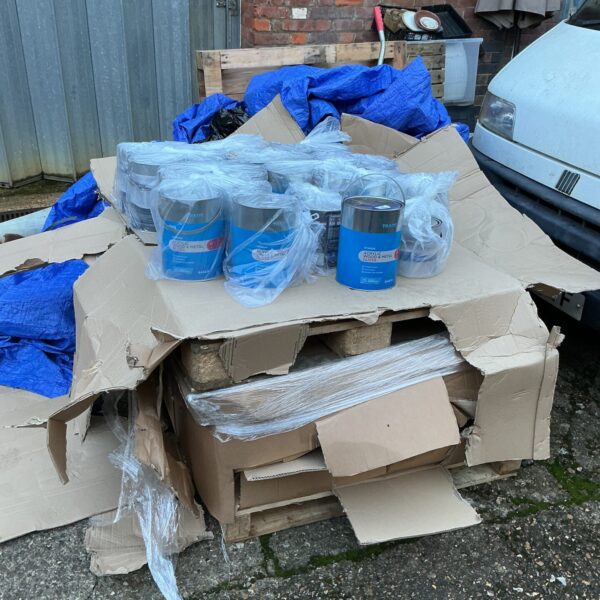 Large lot of unopened trade acrylic gloss base paint.