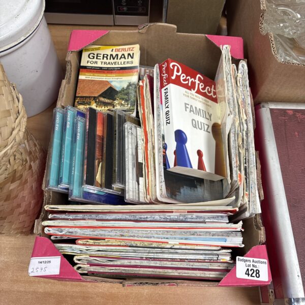 Collection of travel maps and language learning CDs from Berlitz.