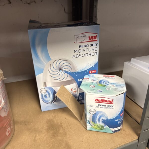 Unibond Aero 360 moisture absorber in used condition.