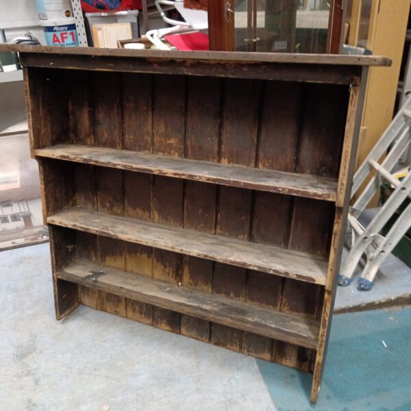 Antique Victorian Welsh dresser shelves in pine.