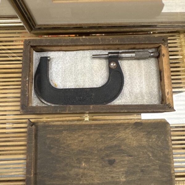 Vintage 53m micrometer measuring tool with scale from 75-100mm.