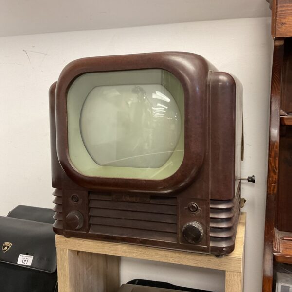 Vintage Bush bakelite television in a retro style.