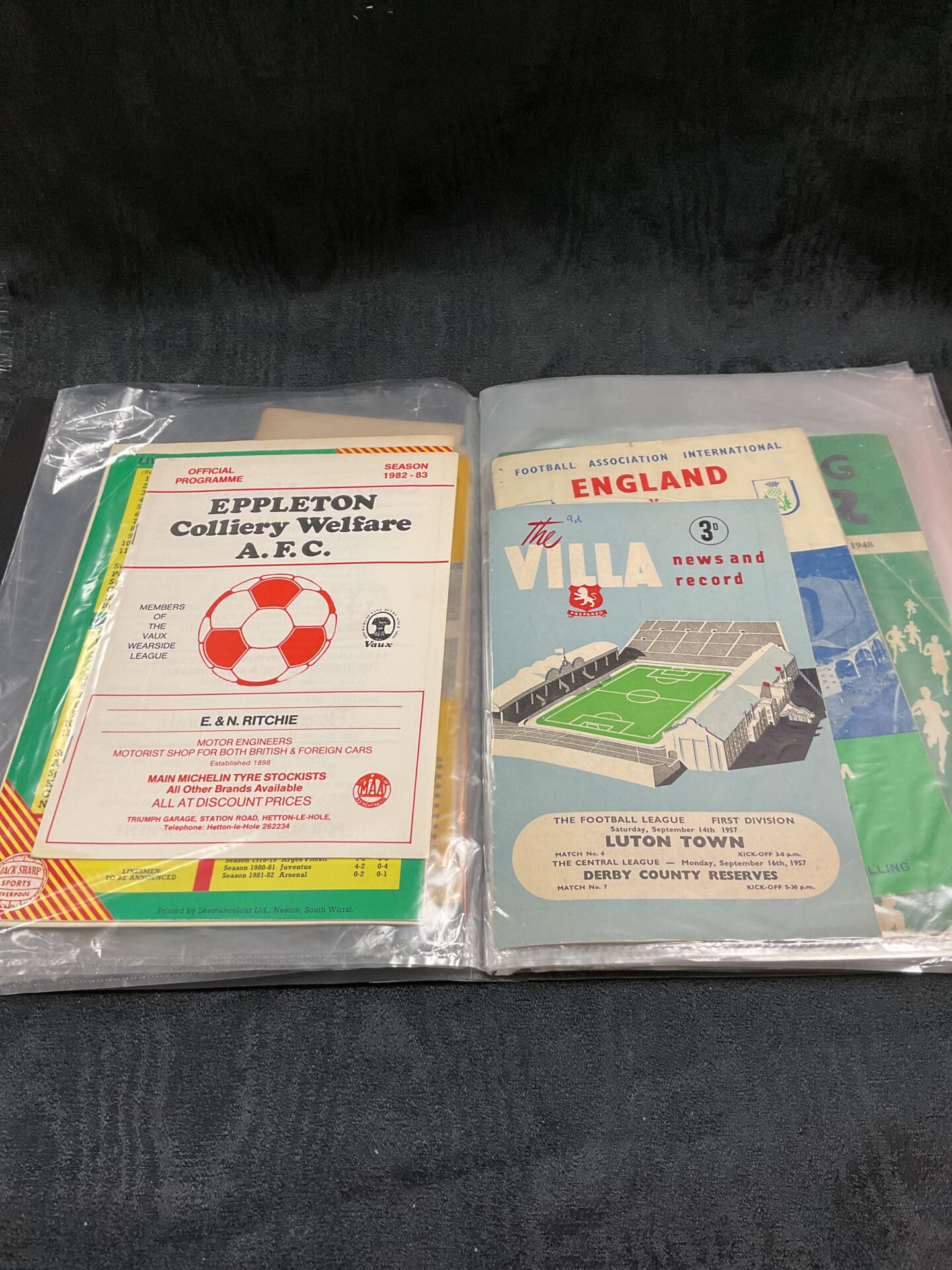 Vintage North Shields and Sutton United football programme from April 1969.