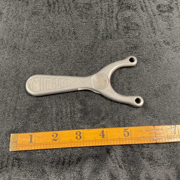 Vintage Milbro slingshot, classic metal catapult for outdoor games.