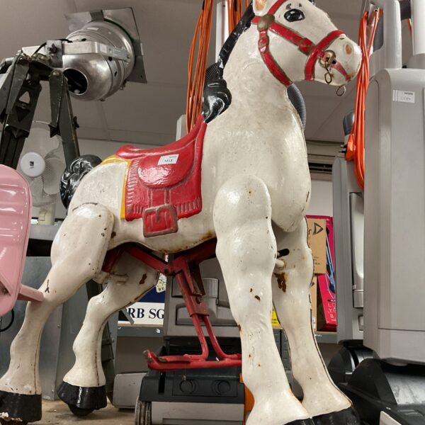 Vintage Mobo walking horse side view, collectable toy.