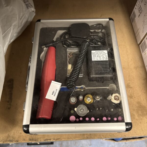 Vintage multi tool set with attachments for DIY projects.