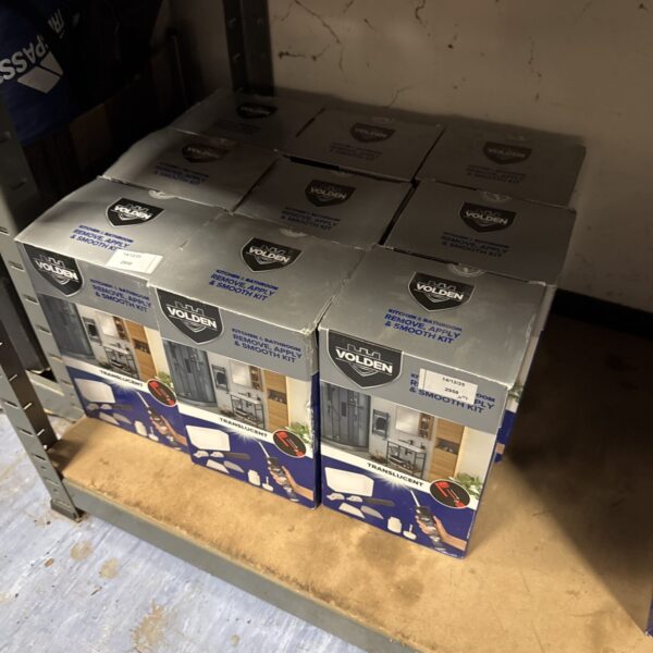 Nine packs of Volden translucent kitchen and bathroom sealer.