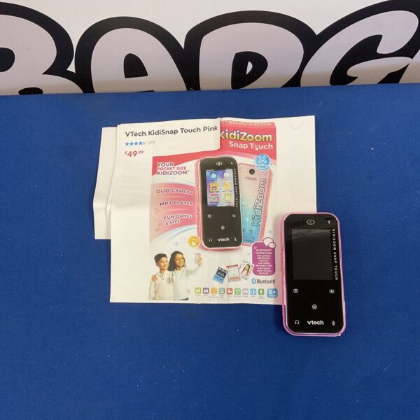 Pink VTech Kidisnap Touch kids digital camera for creative photography.