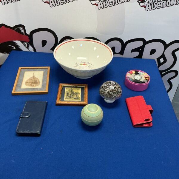 Large Wedgewood glass mushroom bowl, a decorative serving piece.